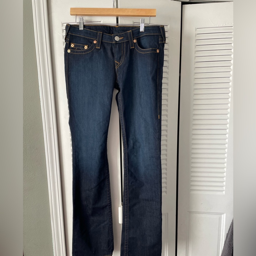 True Religion Dark Blue Boot Cut Jeans